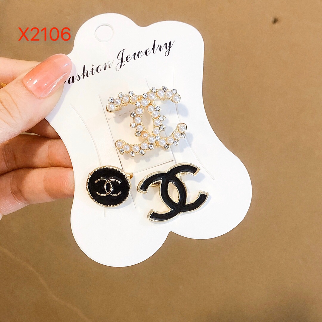 Chanel brooch 3 in 1 set 107296