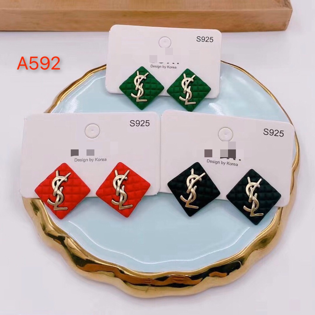 "Special Sales!" Ysl earrings Green color