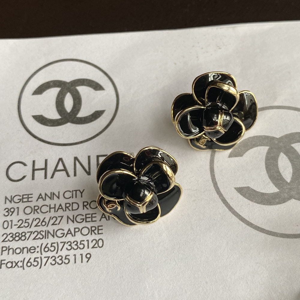 A291-chanel earring(Black) 107096