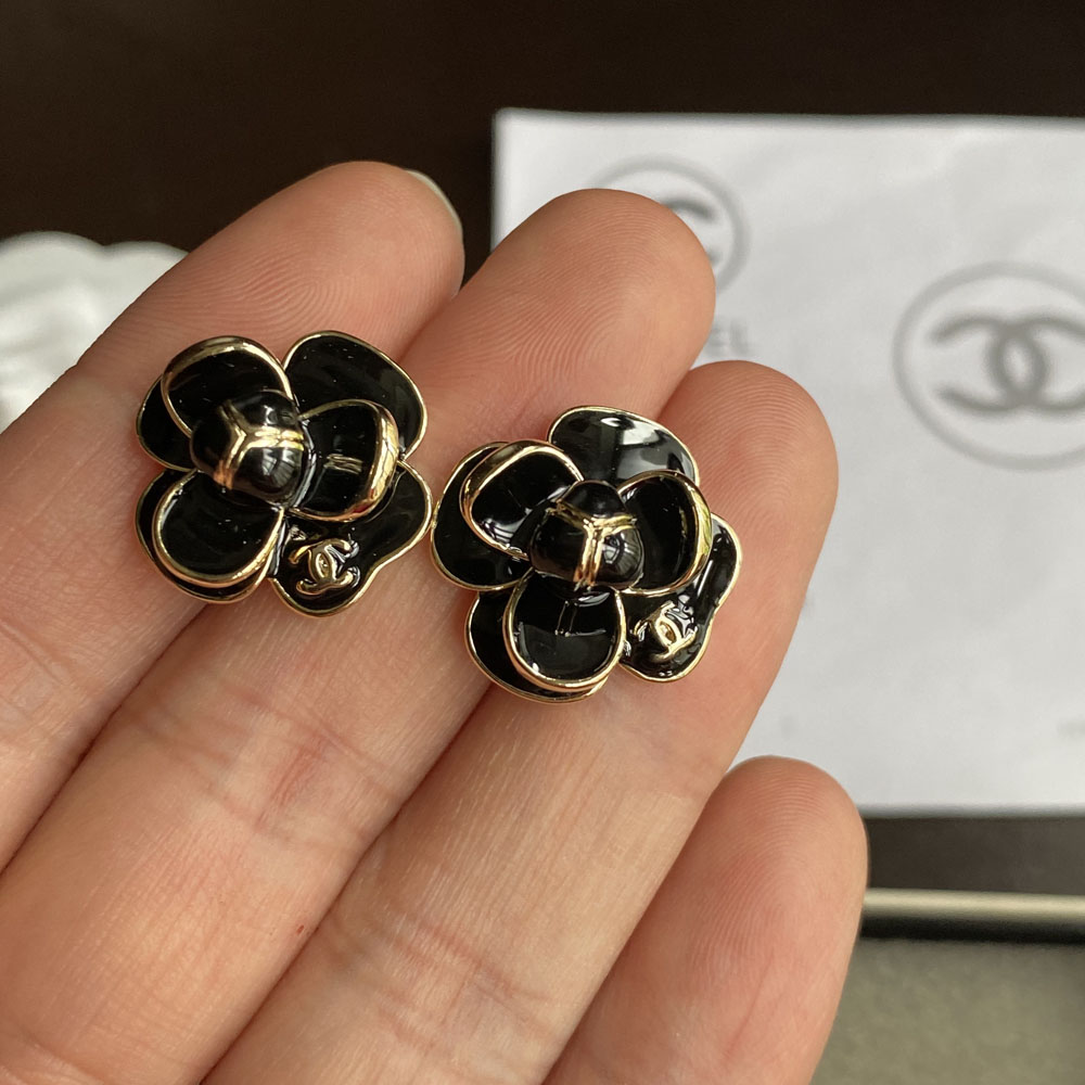A291-chanel earring(Black) 107096