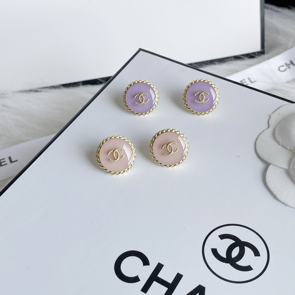 A619-chanel earring(pink) 107098