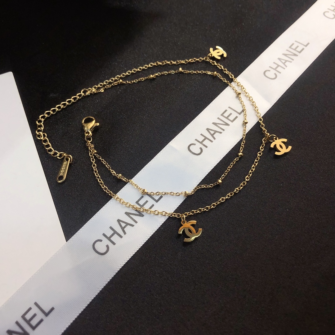 B002 Chanel anklet chain 104970