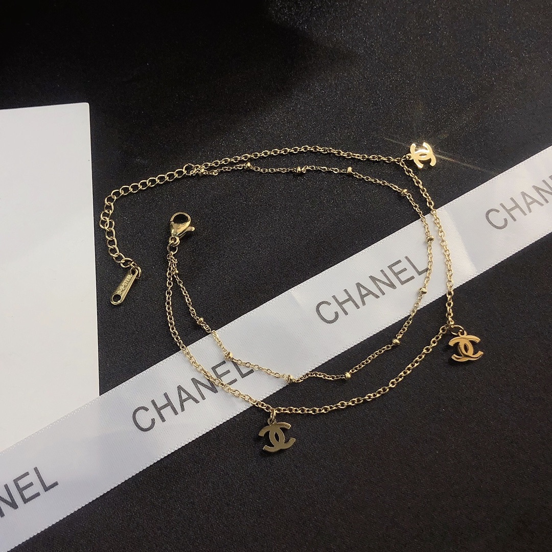 B002 Chanel anklet chain 104970