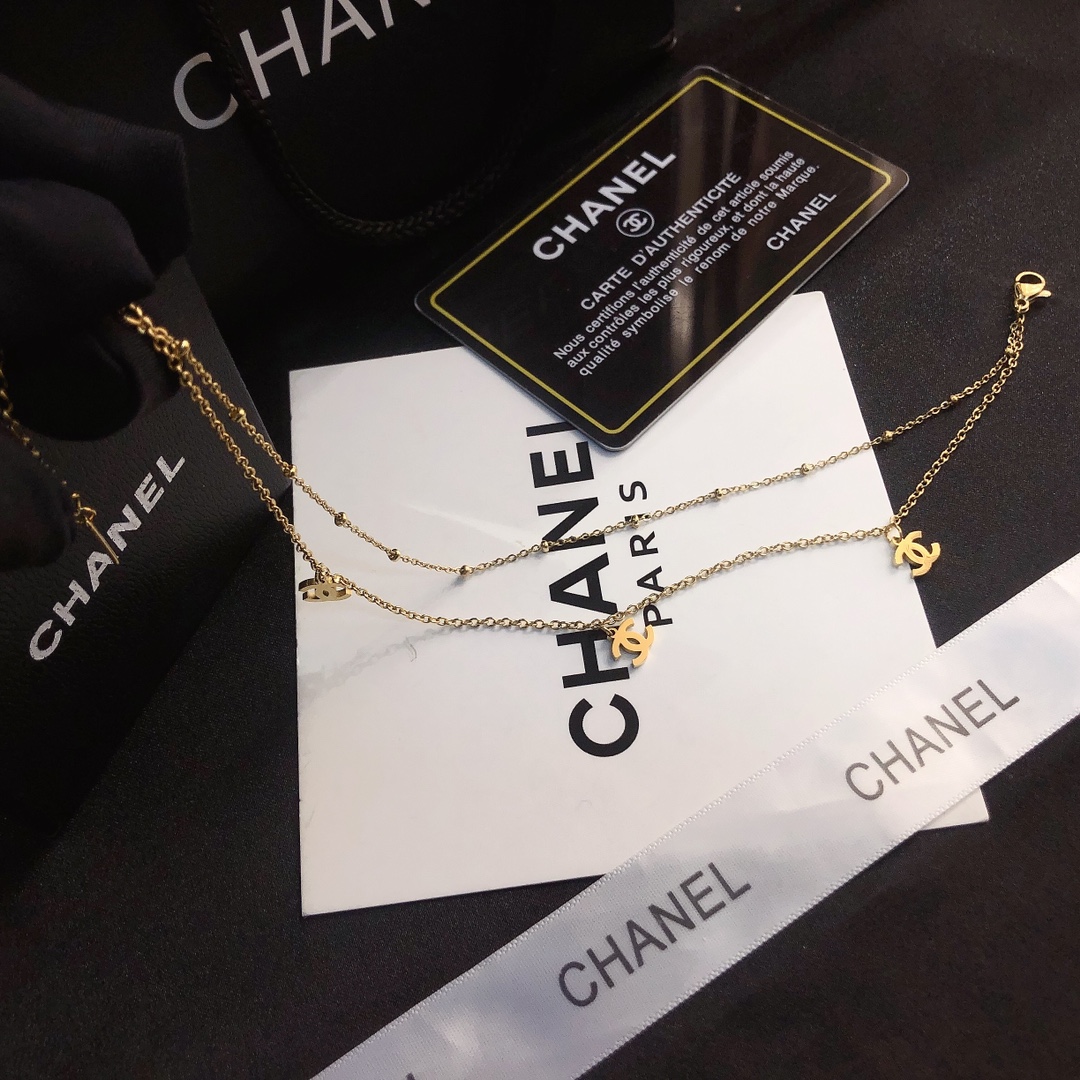 B002 Chanel anklet chain 104970