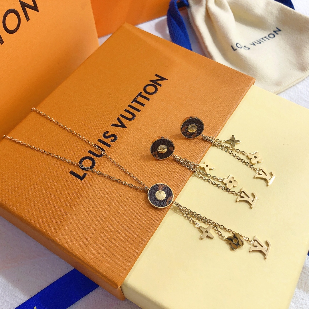 X341 LV earring/necklace 106480