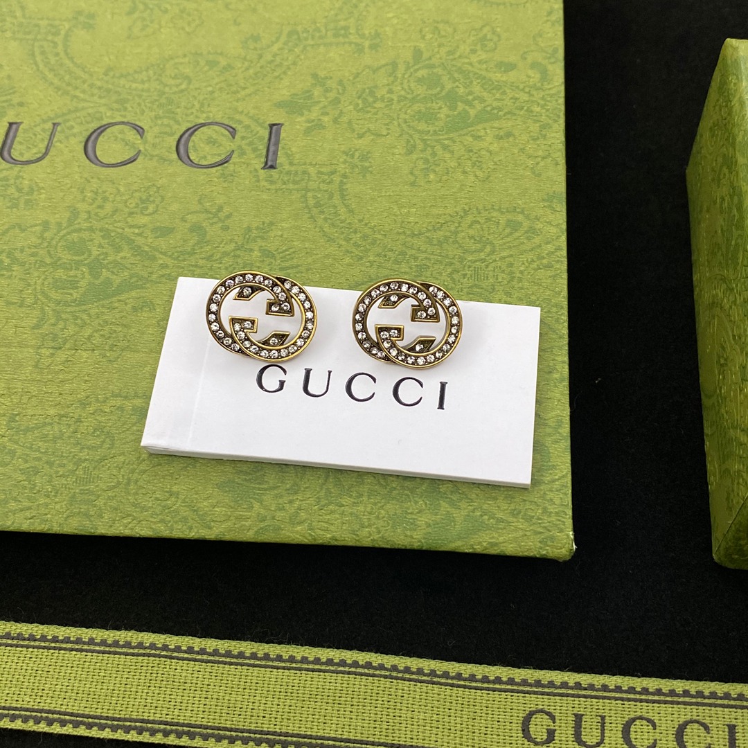 A763 Gucci designer stud earrings 107714