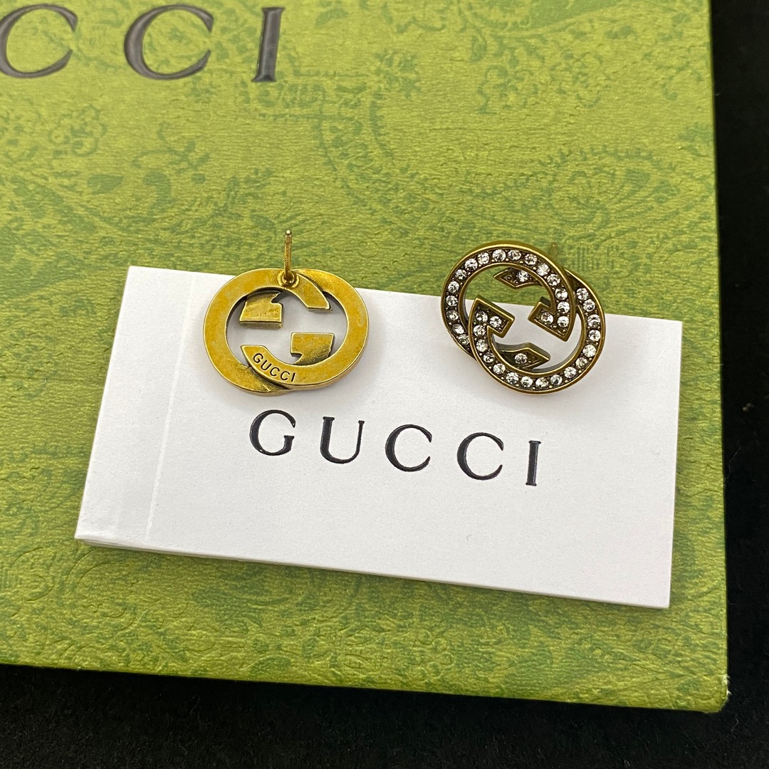 A763 Gucci designer stud earrings 107714