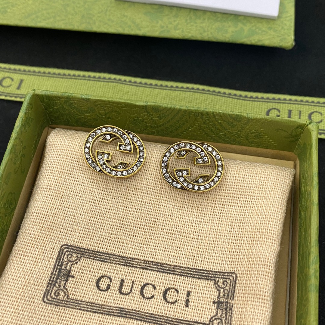 A763 Gucci designer stud earrings 107714