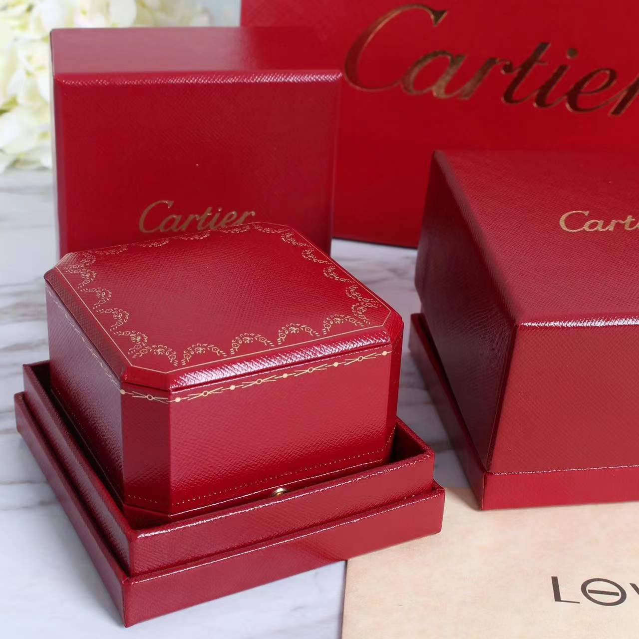 1:1 Cartier Ring box 1 set