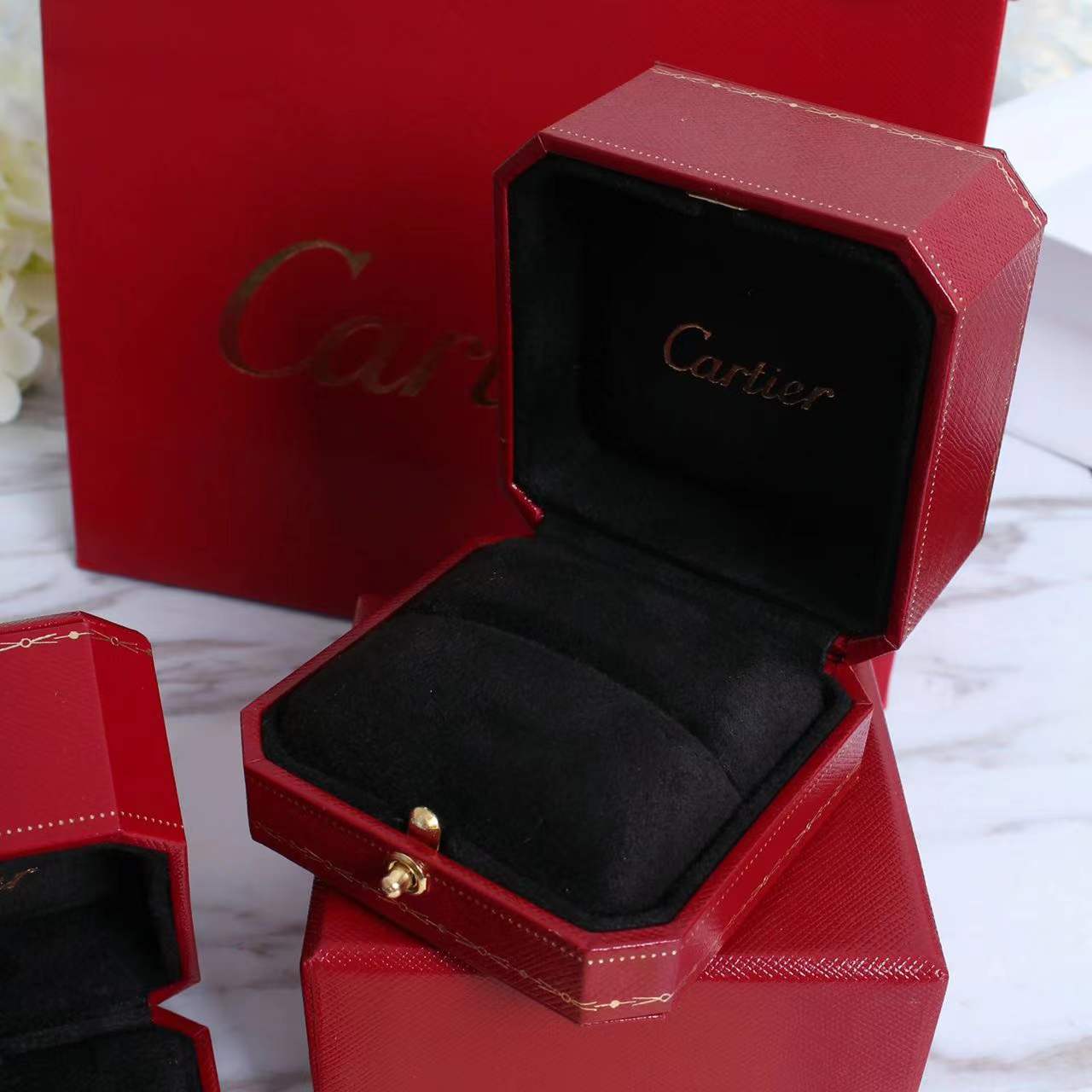 1:1 Cartier Ring box 1 set