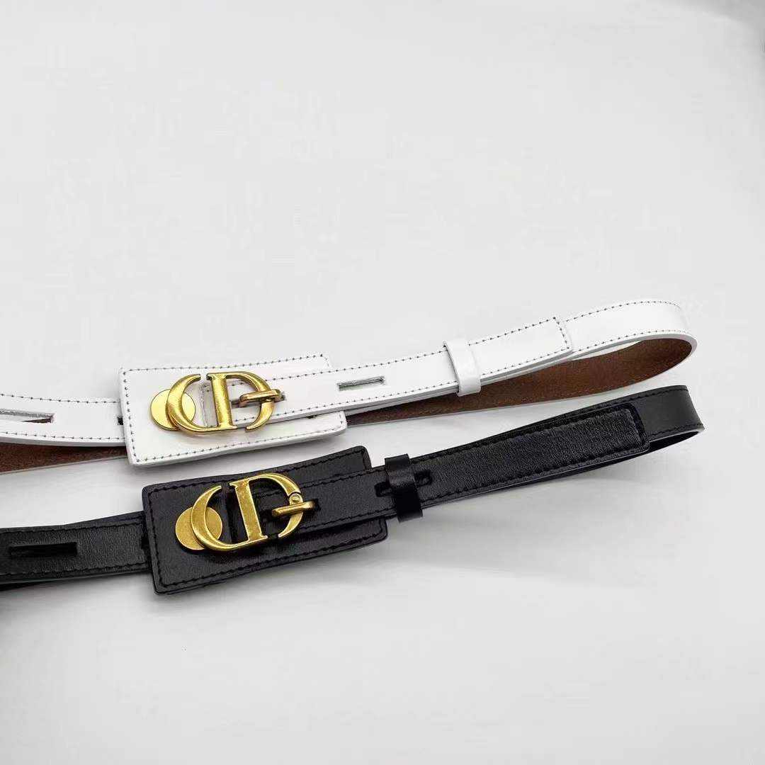 Dior calf leather belt