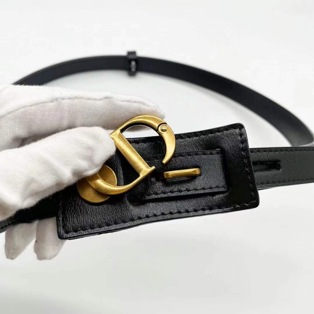 Dior calf leather belt