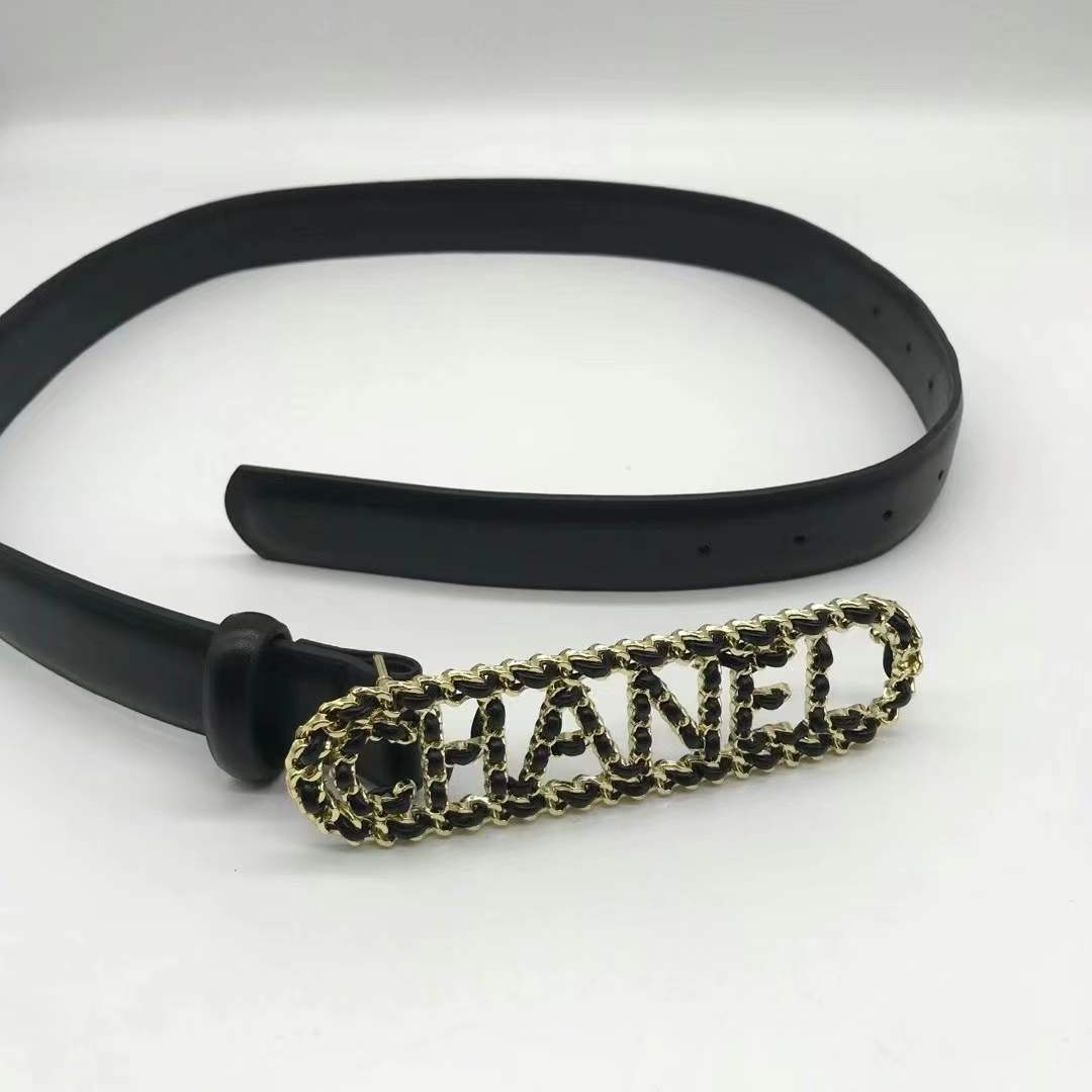 Chanel leather belt