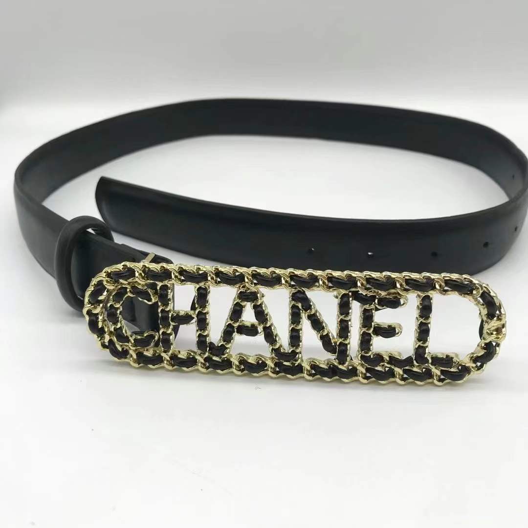 Chanel leather belt
