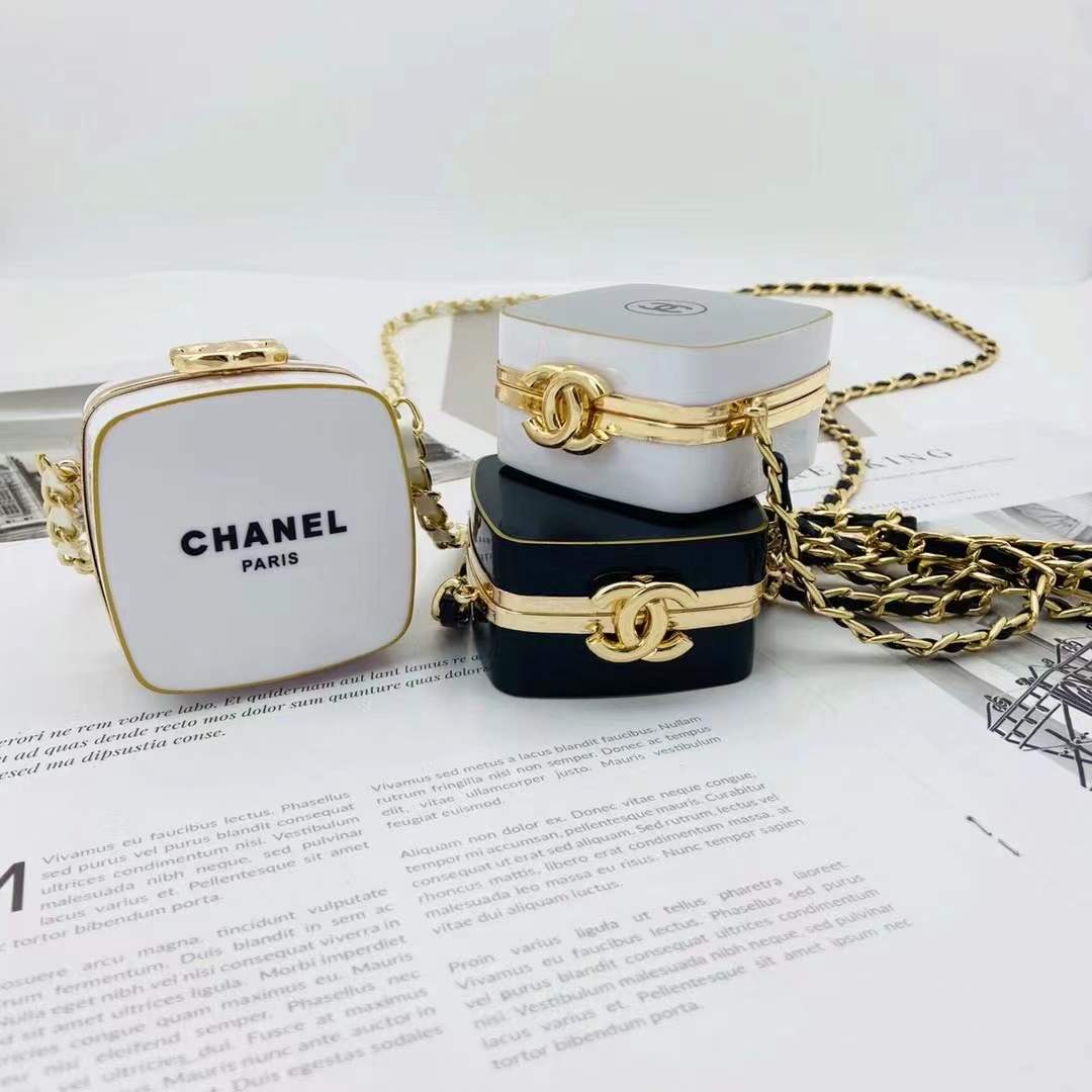 Chanel earphone box necklace Lipstick box