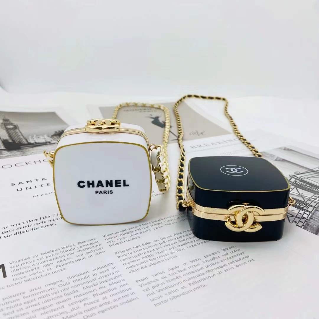 Chanel earphone box necklace Lipstick box