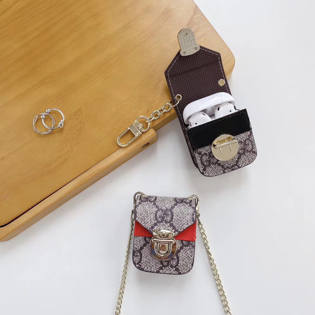 Gucci earphone case with chain