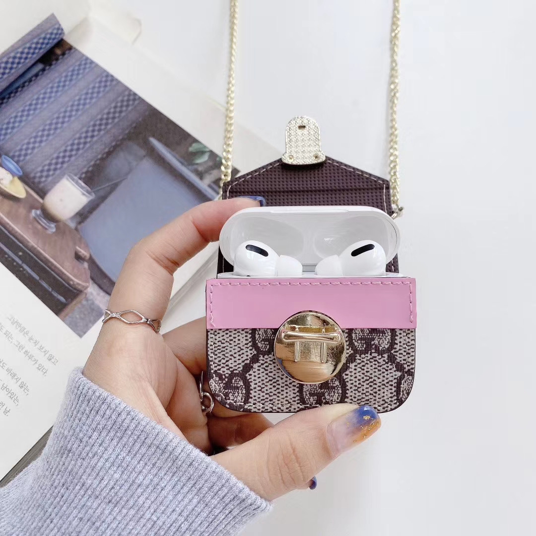 Gucci earphone case with chain