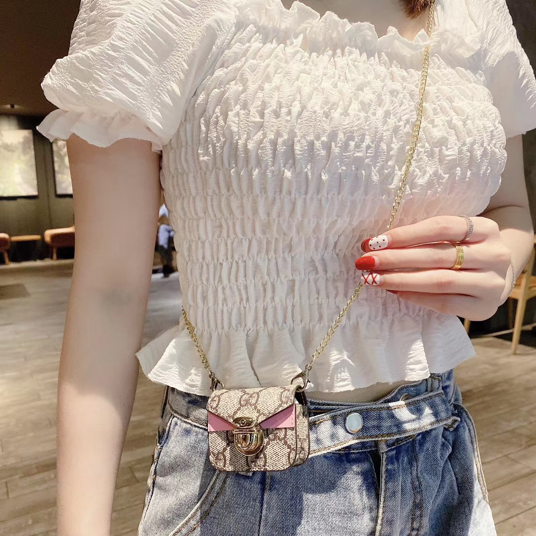 Gucci earphone case with chain