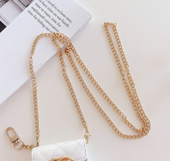 Chanel earphone Case with chain
