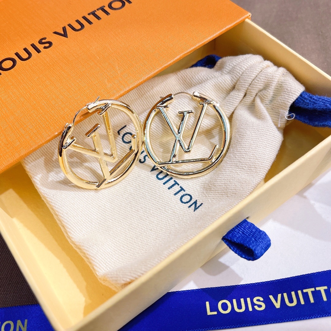 LV Gold hoop earrings for women 108350