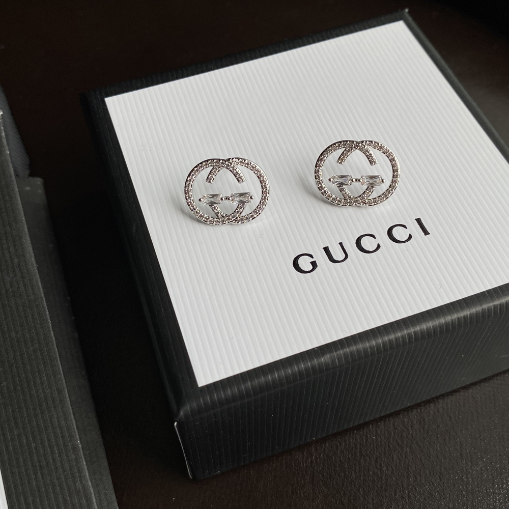 Hot sale A400 classic silver Gucci earring 108313