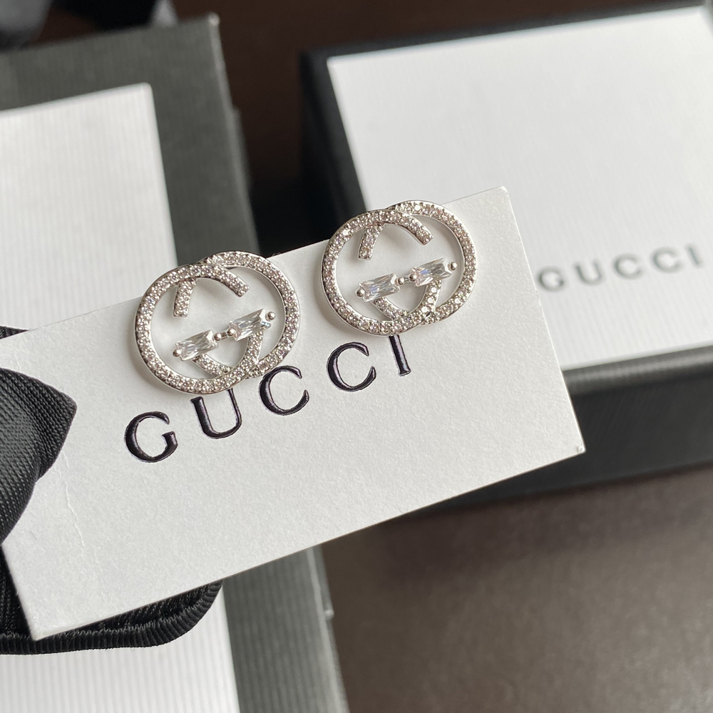 Hot sale A400 classic silver Gucci earring 108313