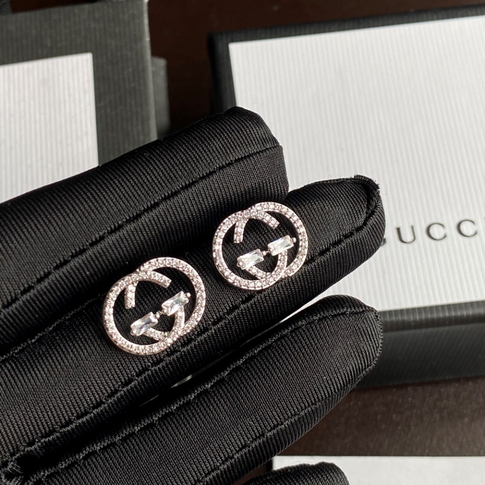 Hot sale A400 classic silver Gucci earring 108313