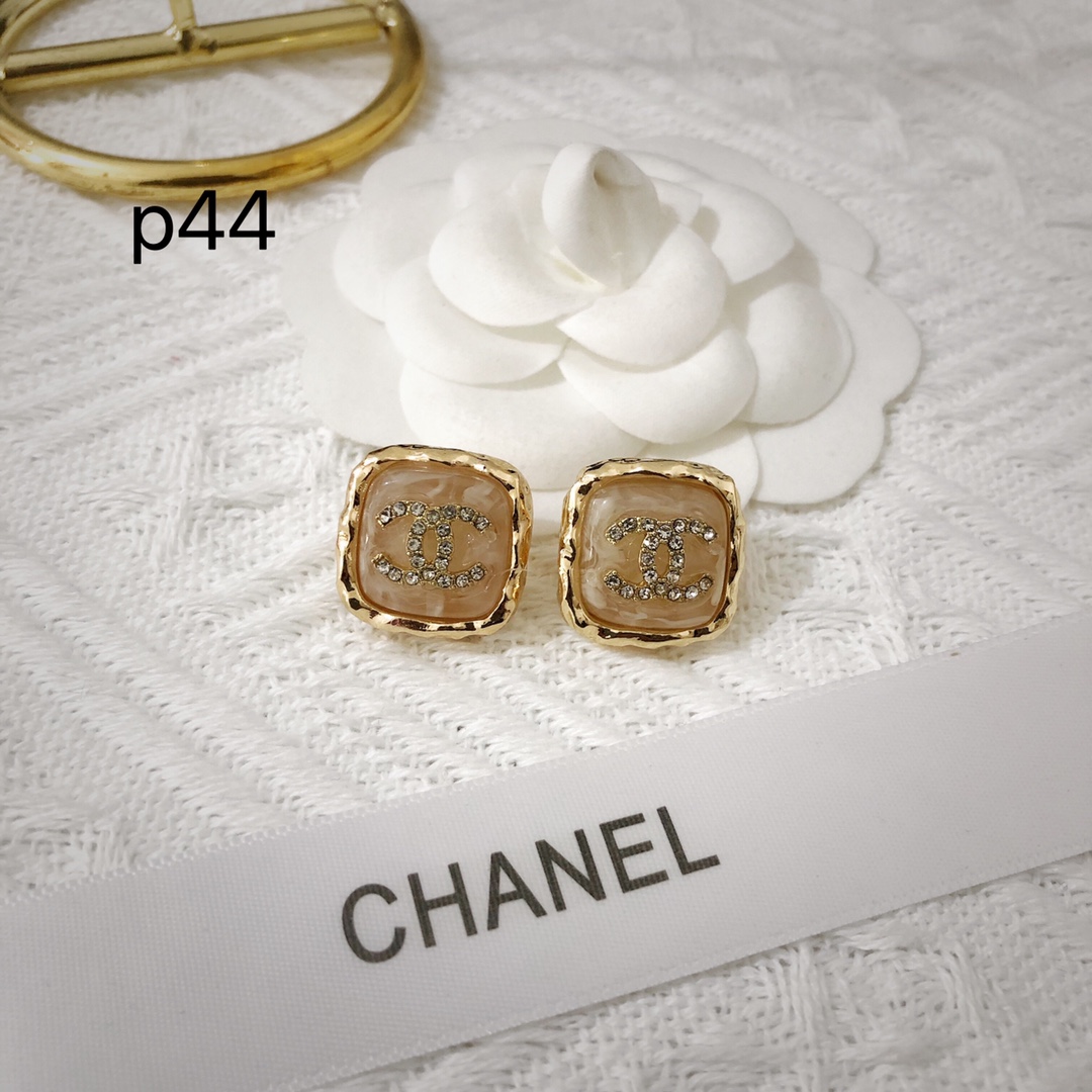 Ranboo fashion square chanel earring 108632