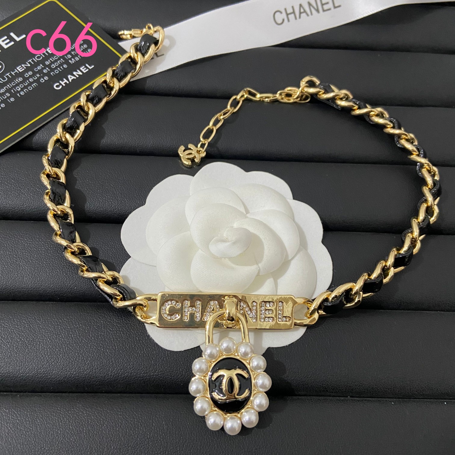 Chanel cc choker necklace 108634