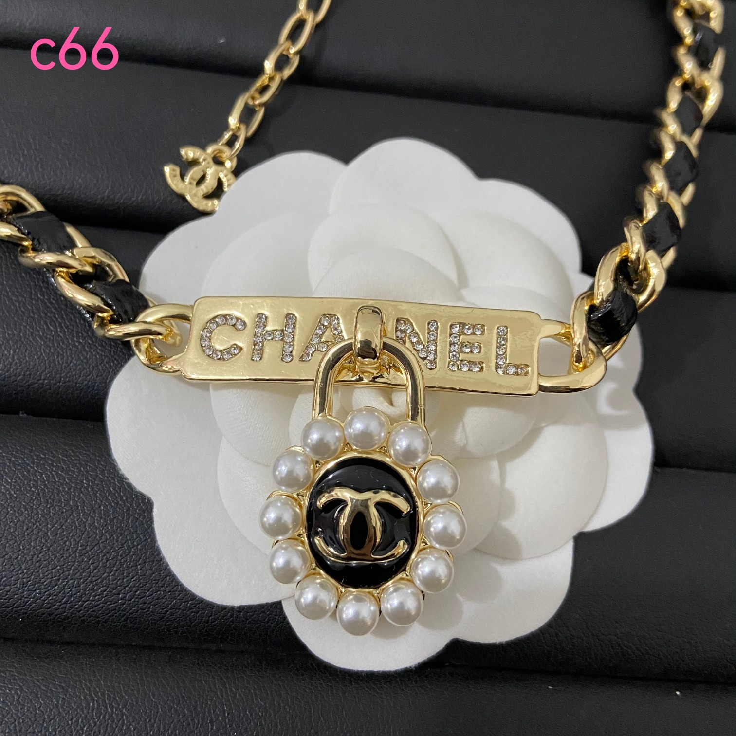 Chanel cc choker necklace 108634