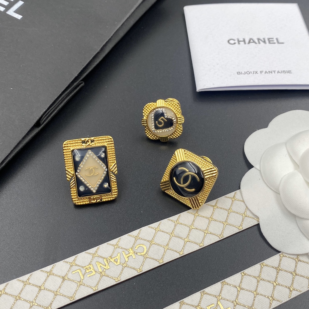 C068 Chanel mini brooch 3in 1set 108667