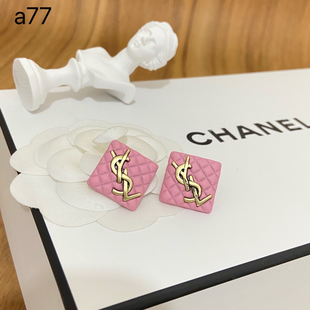 "Special Sales!" YSL earrings Pink