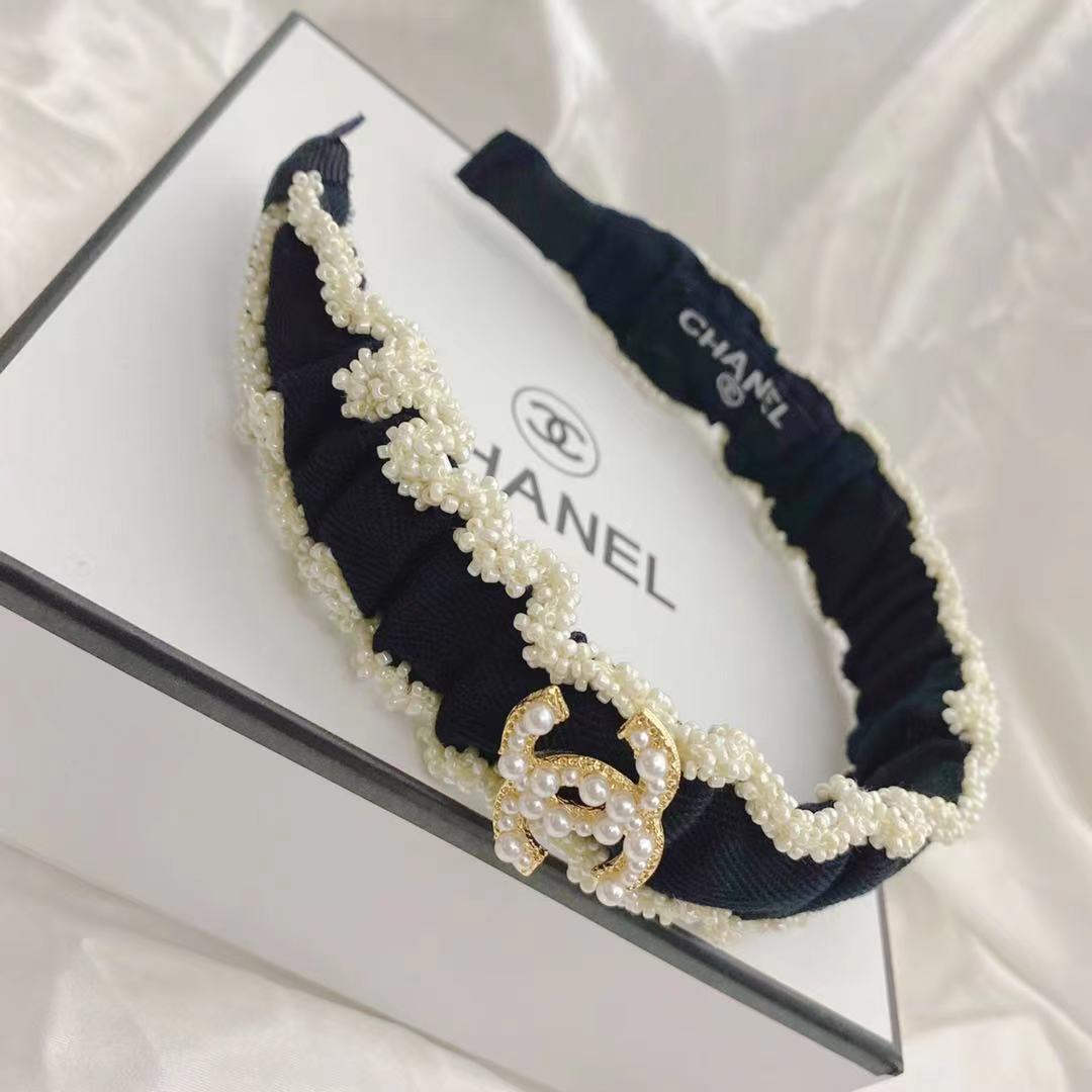 FG4021  Chanel pearls hairband 106430