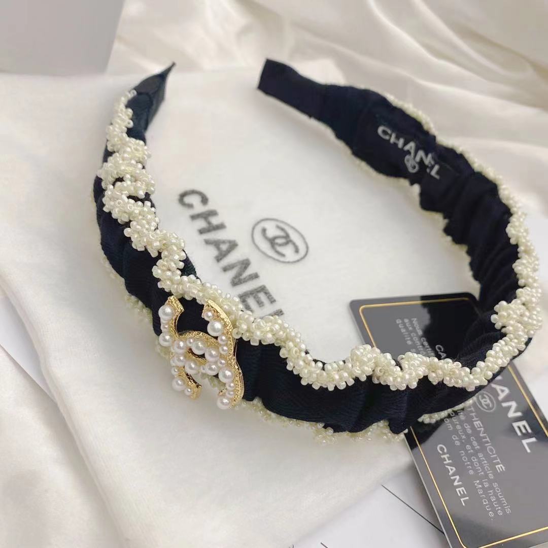 FG4021  Chanel pearls hairband 106430