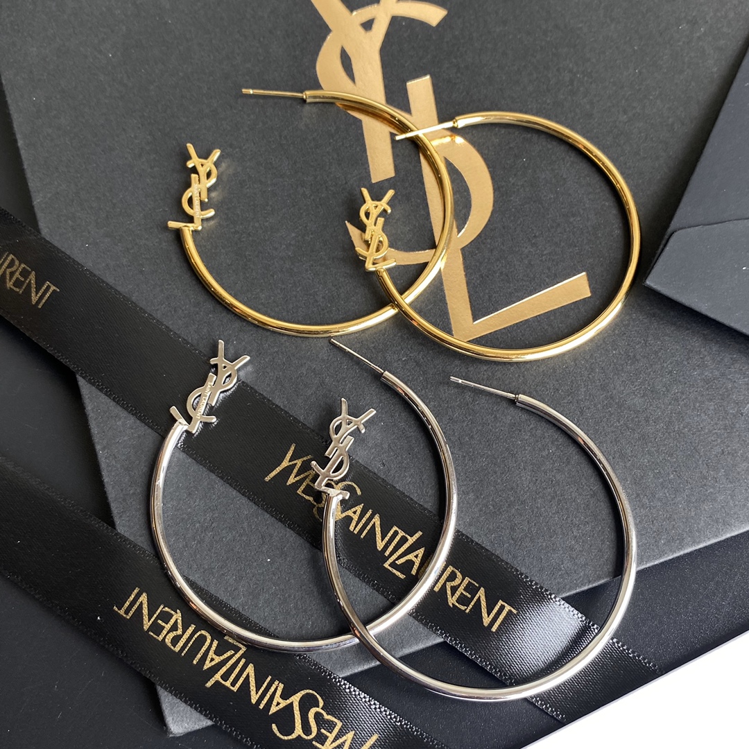 A169/A170 YSL gold/silver hoop earrings 109461