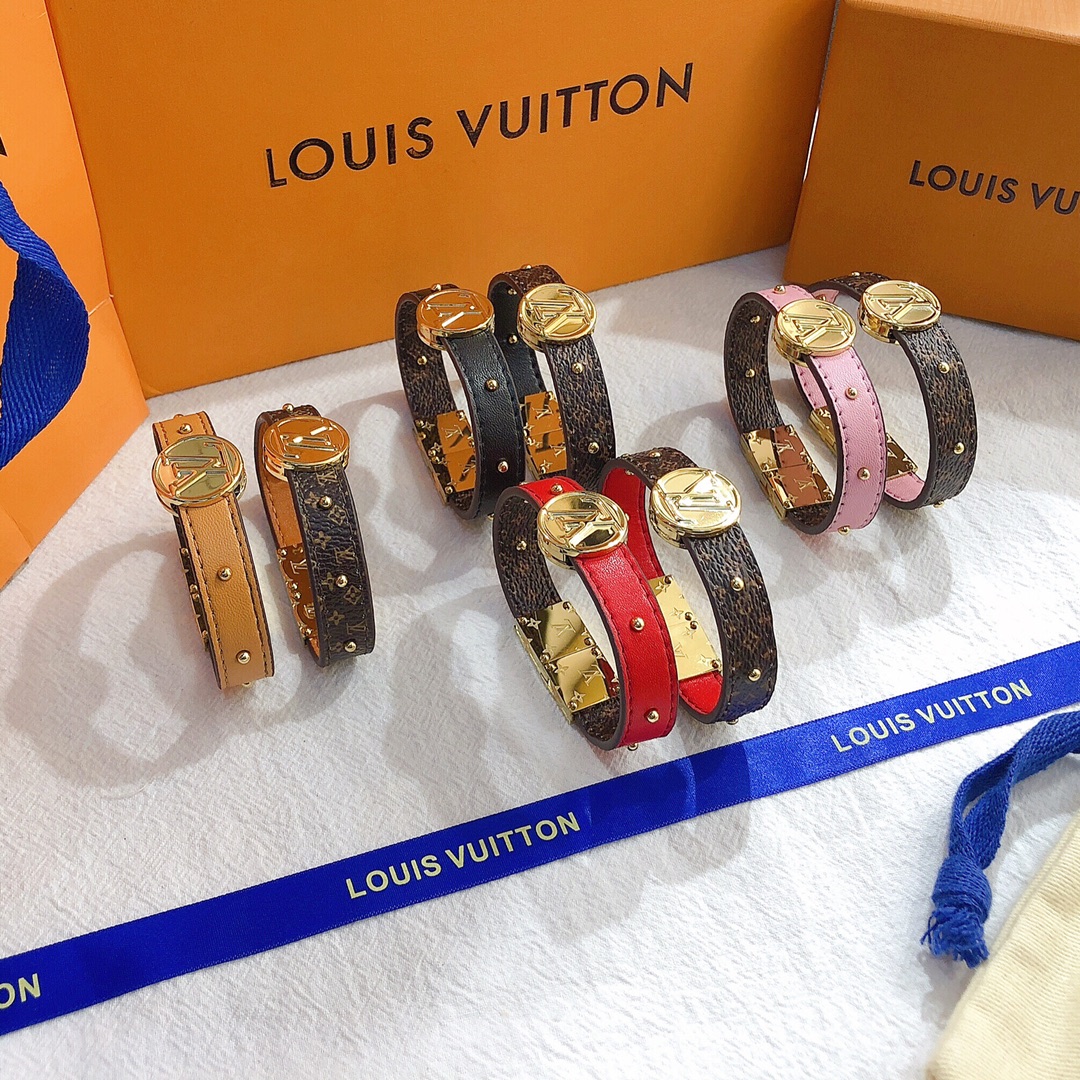 S223 LV leather double-faced bracelet 106341