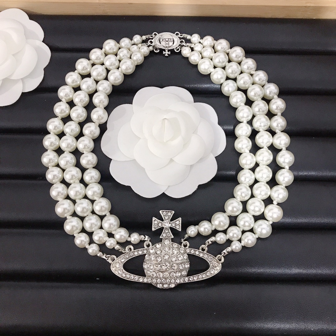 Vivienne Westwood pearls choker necklace 109938