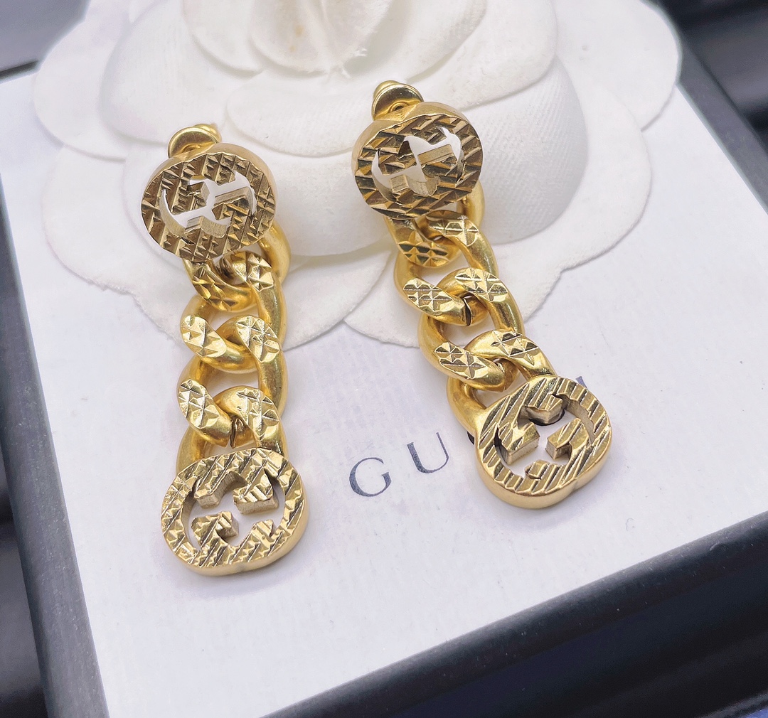 Gucci gold vintage earrings 109903