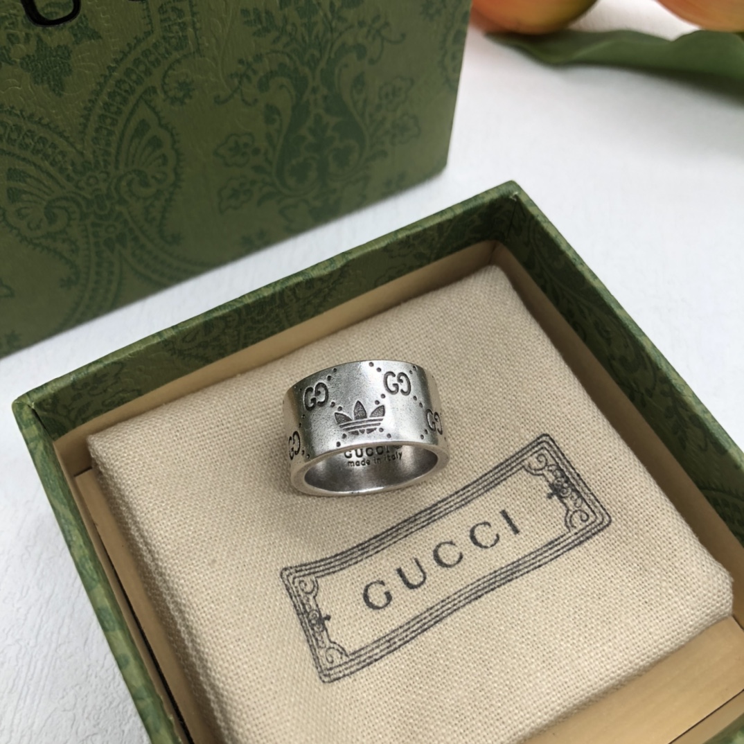 Gucci Silver vintage adidas Originals ring 109909