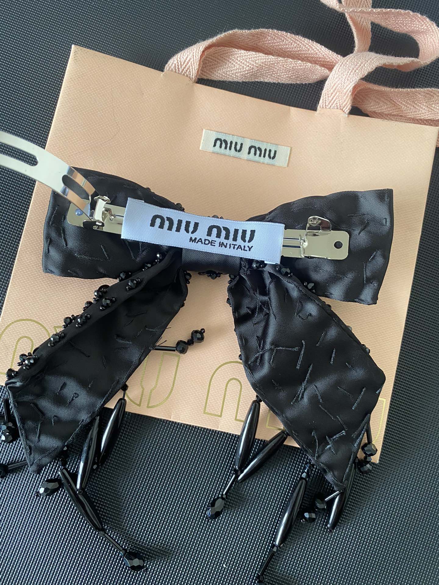 FS7007 miumiu handmade hairclip