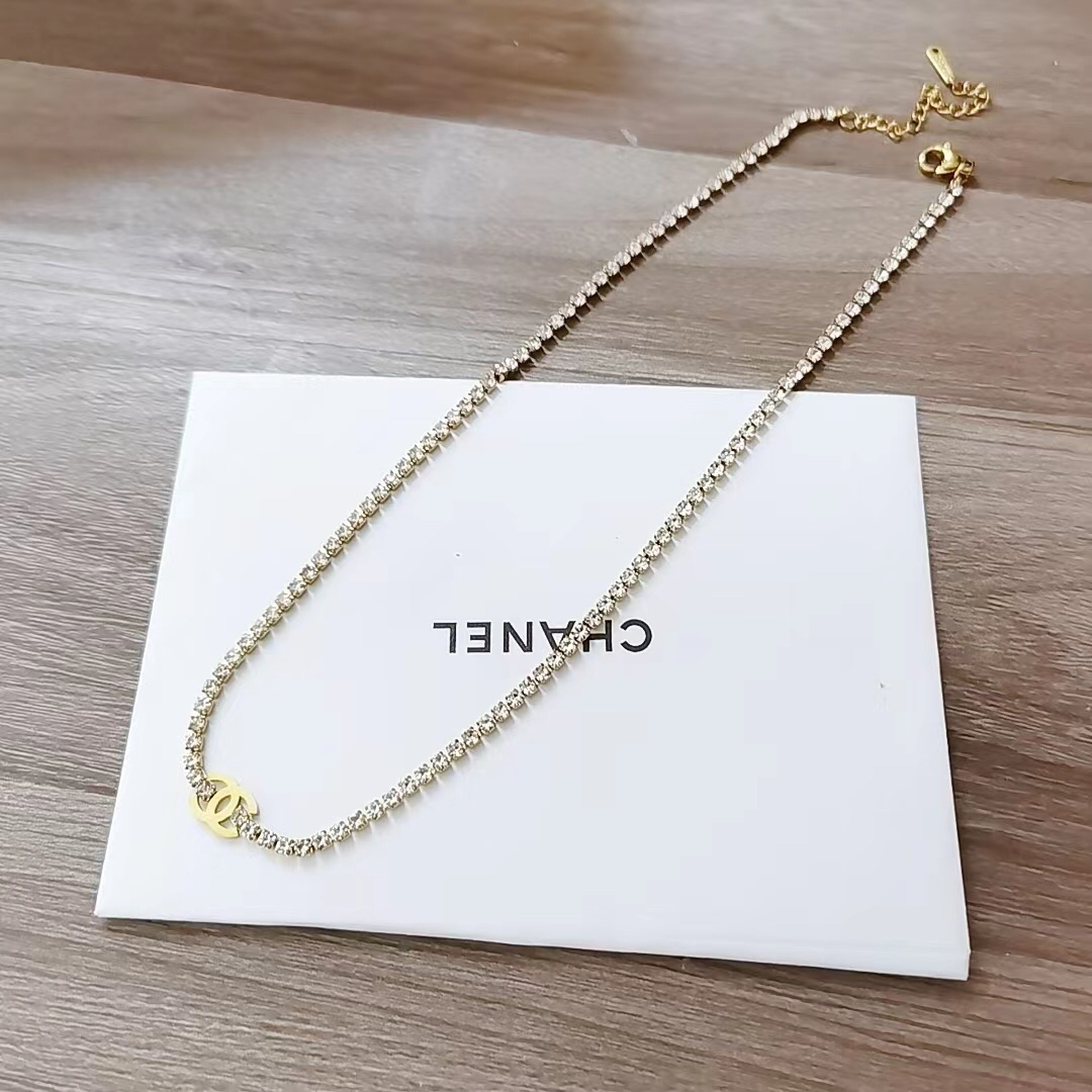 Chanel Titanium steel necklace 110134