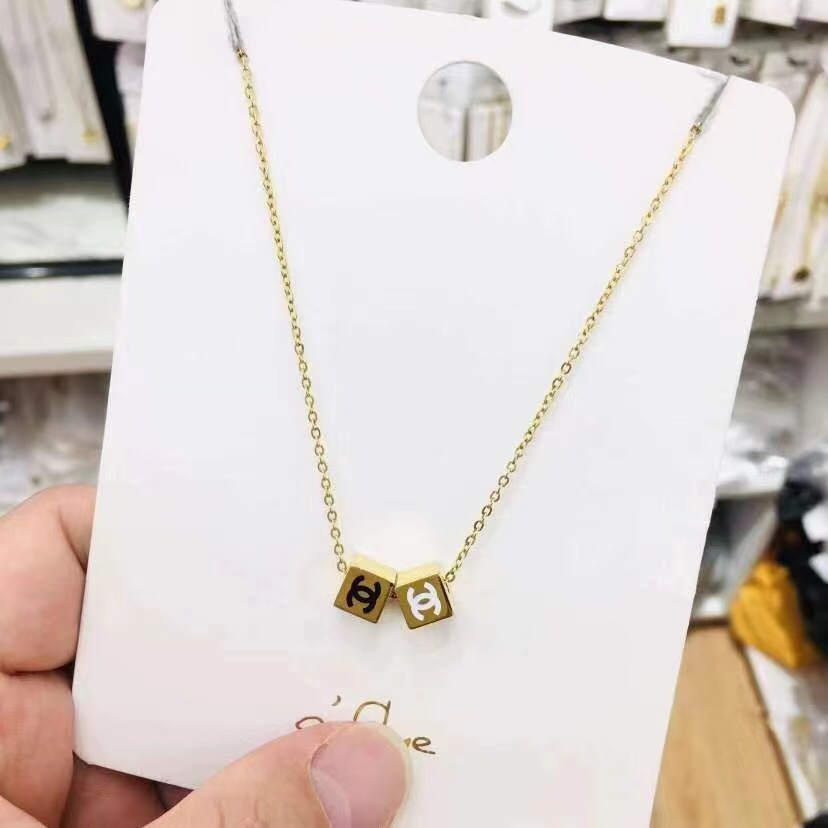 Chanel Titanium steel necklace 110127