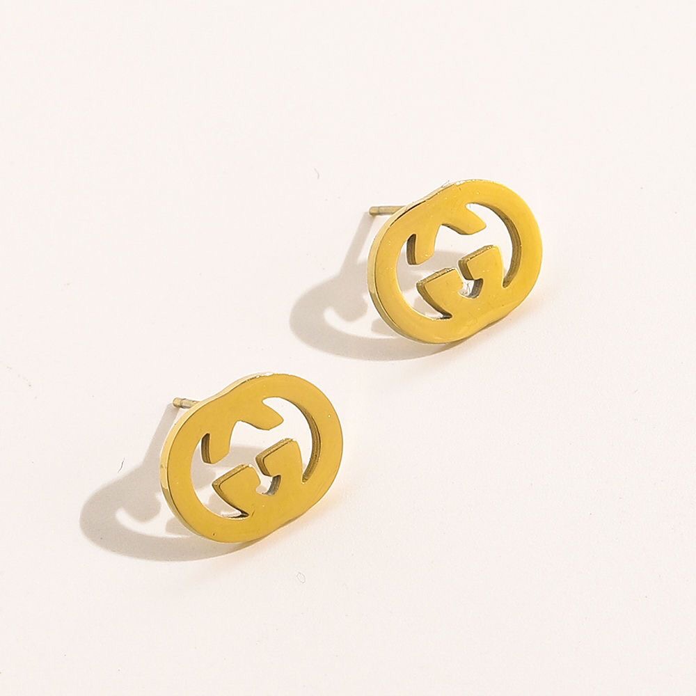 Gucci GG Titanium steel earrings 110121