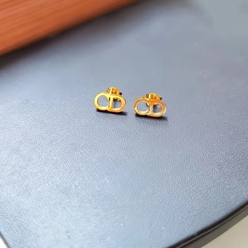Dior CD mini Titanium steel earrings 110120