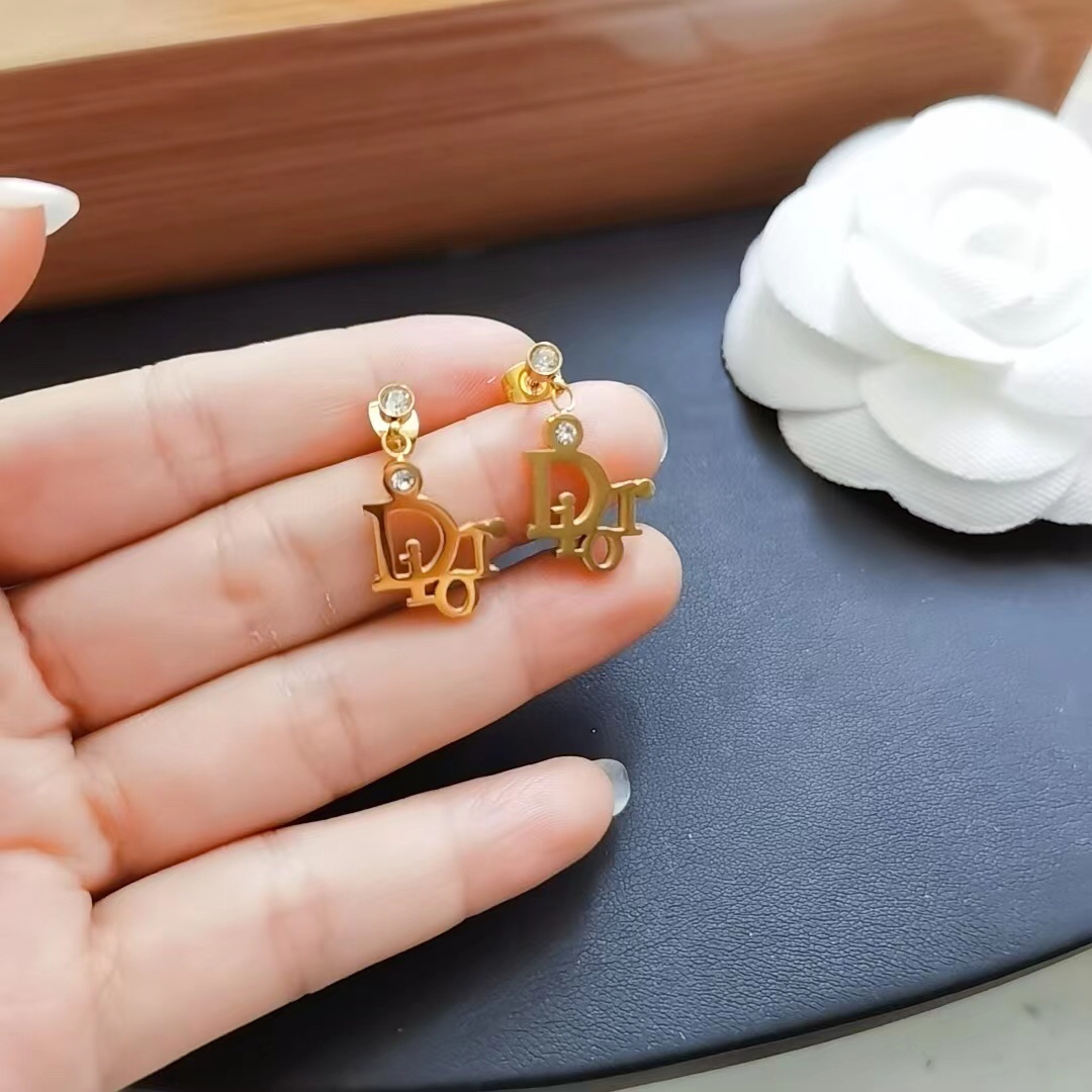 Dior Titanium steel earrings 110119