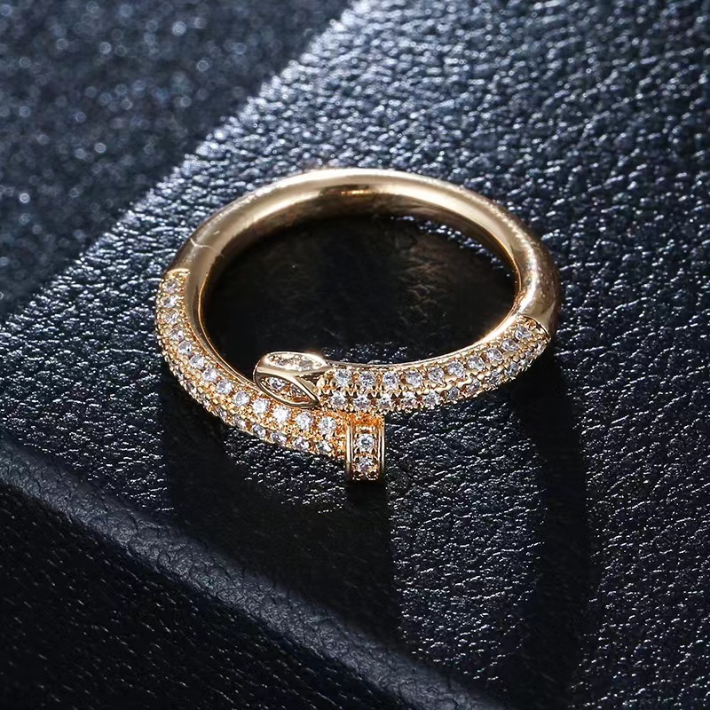 Cartier Gold Juste un Clou Ring diamonds