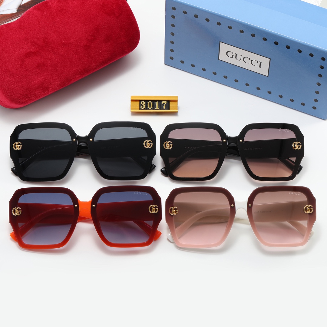 Gucci Men/Women Sunglasses 3017
