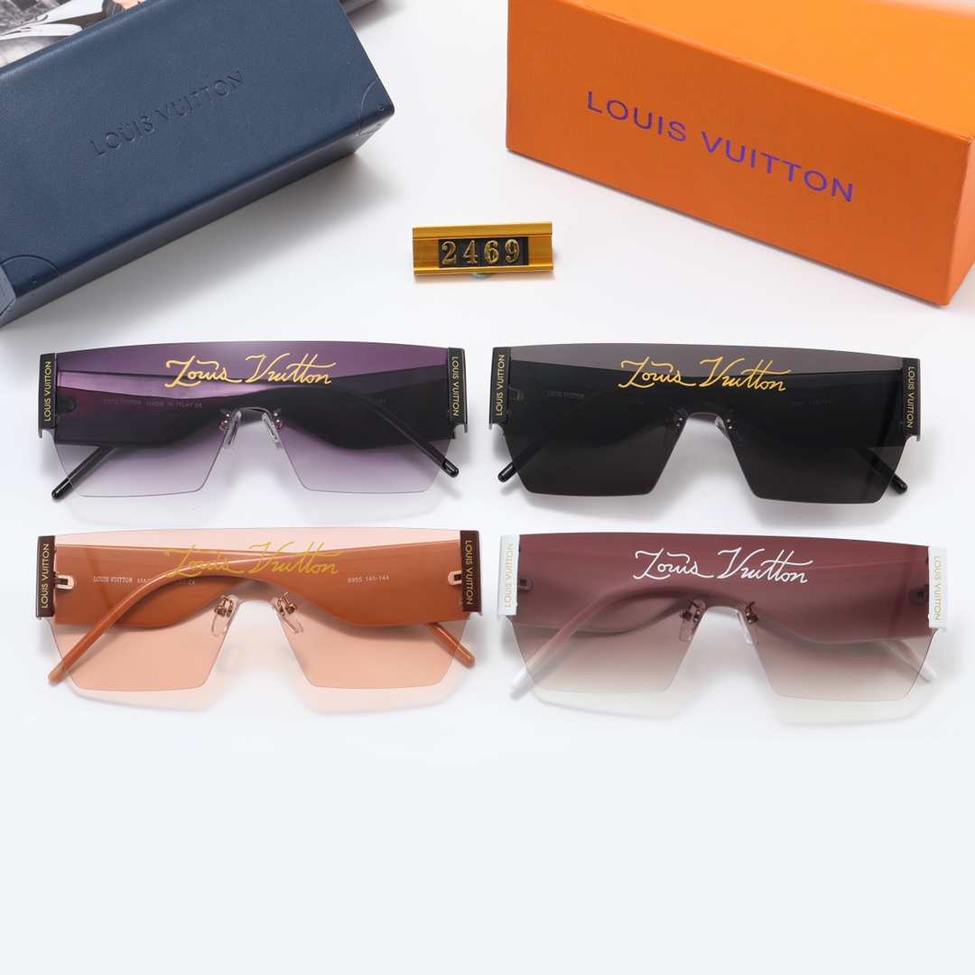 LV Louisvuitton Men/Women Sunglasses 2469