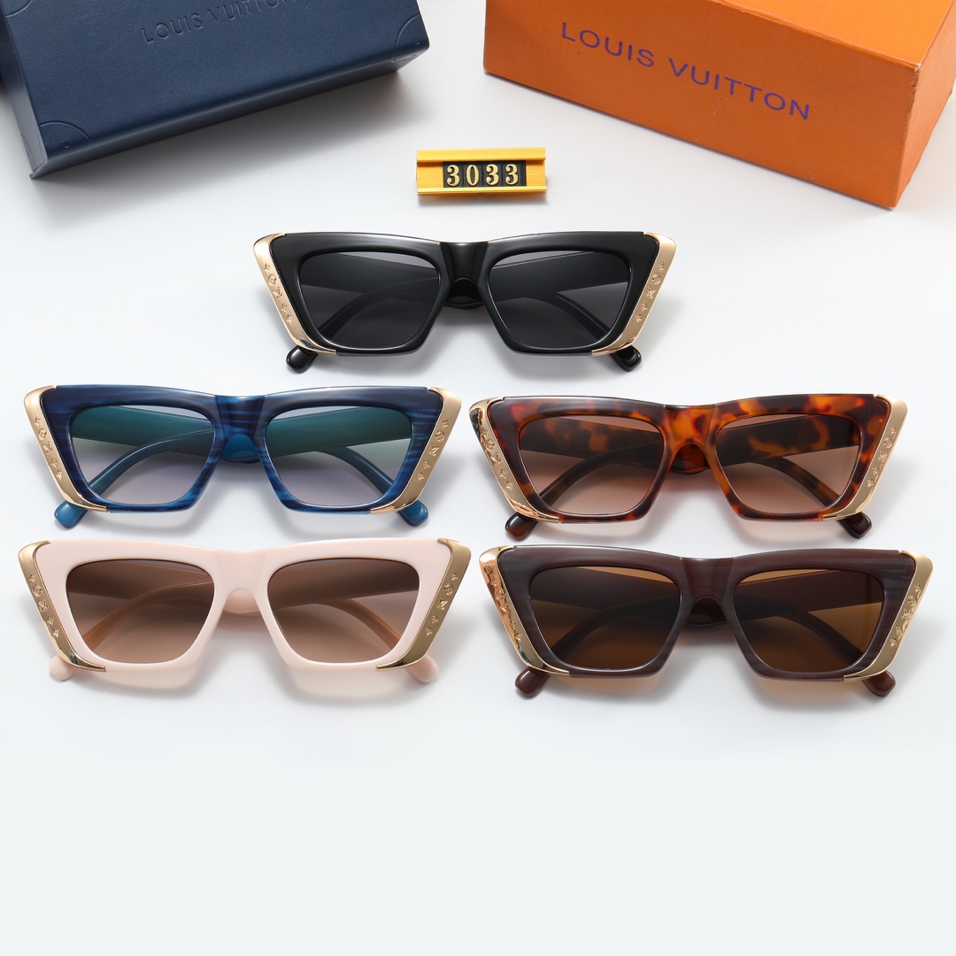 LV Louisvuitton Men/Women Sunglasses 3033